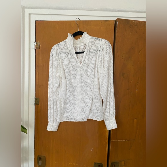 Sezane White Lace Top - Picture 8 of 11